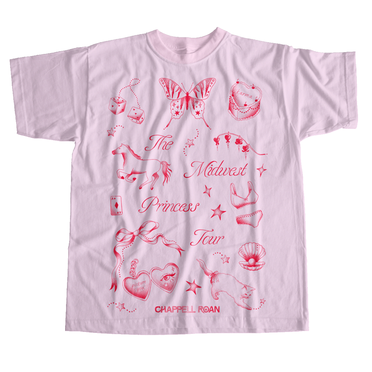 2023 Midwest Princess Tour Tee (Pink)