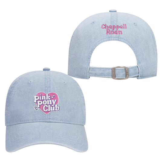 Pink Pony Club Hat (Light Blue)