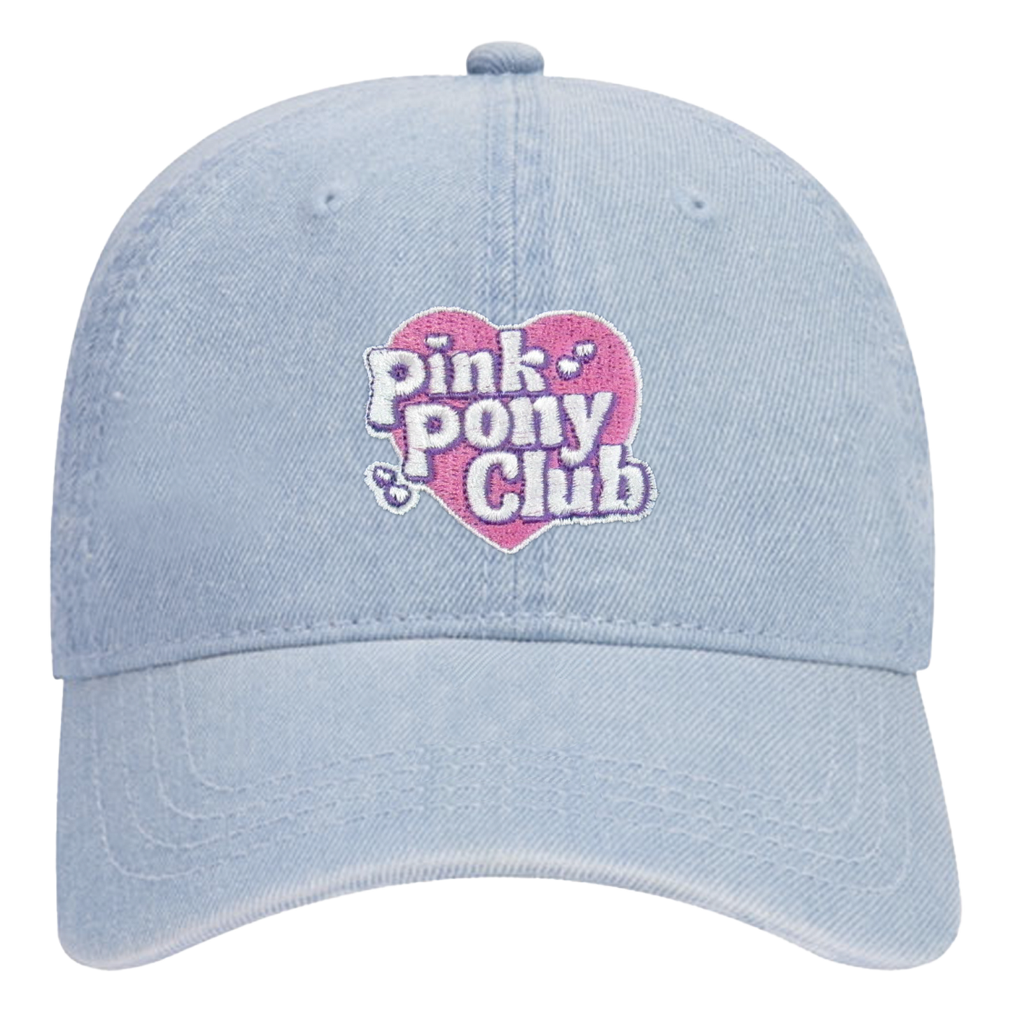 Pink Pony Club Hat (Light Blue)